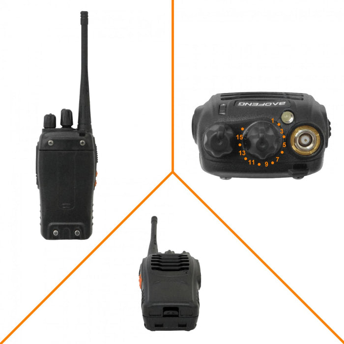 Radio portátil 16 canales 6km alcance Clickbox