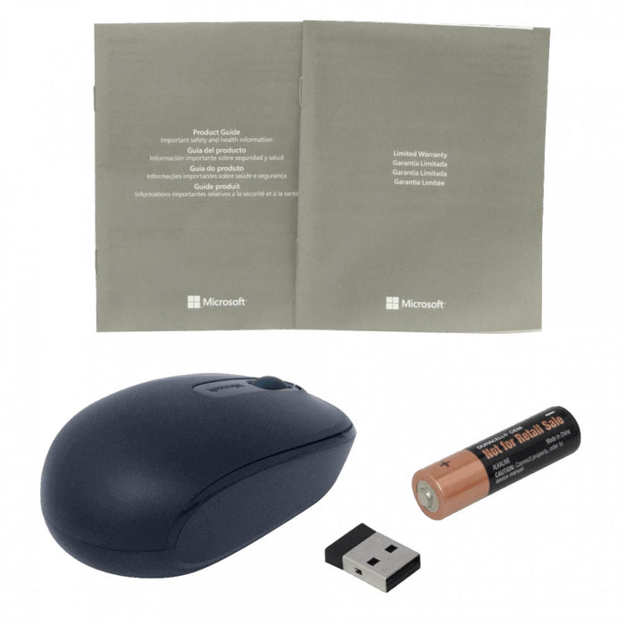 Ratón inalámbrico Microsoft Azul-Lana USB Clickbox