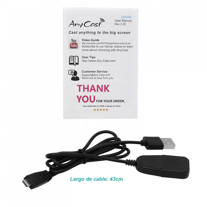 Receptor HDMI-WiFi para transmisión de señal de Clickbox