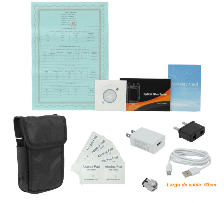 Reflectómetro SM UPC 24/22dB 1310/1550nm VFL Clickbox