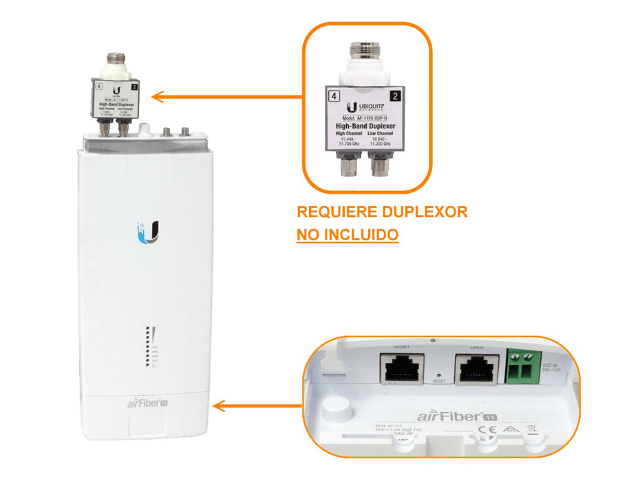 Refurbished Ubiquiti 11GHz 2-N-H 4-SMA-H 1-1000 Clickbox