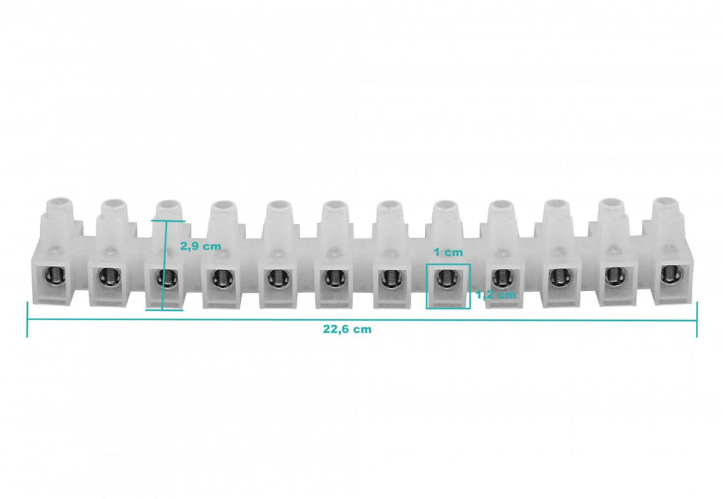 Regleta eléctrica de 100 amperios y 21,2mm2 con Clickbox