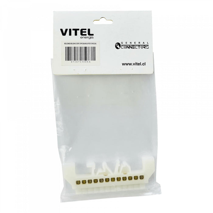 Regleta eléctrica blanca de 12 contactos con Clickbox