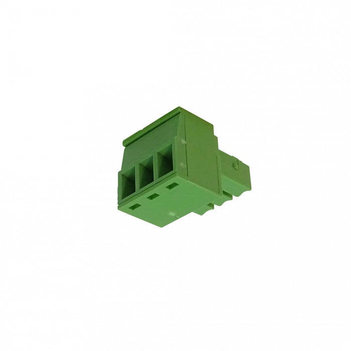 Regleta eléctrica verde con terminal de bloque de Clickbox