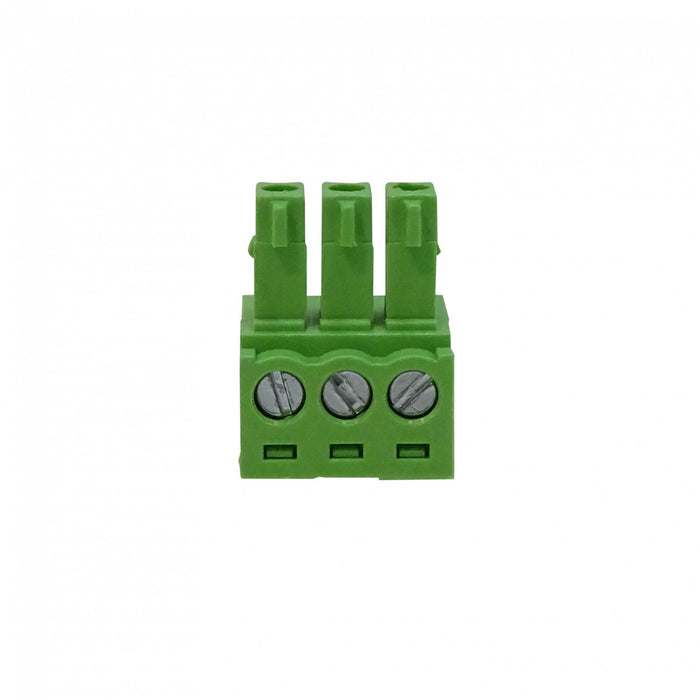 Regleta eléctrica verde con terminal de bloque de Clickbox