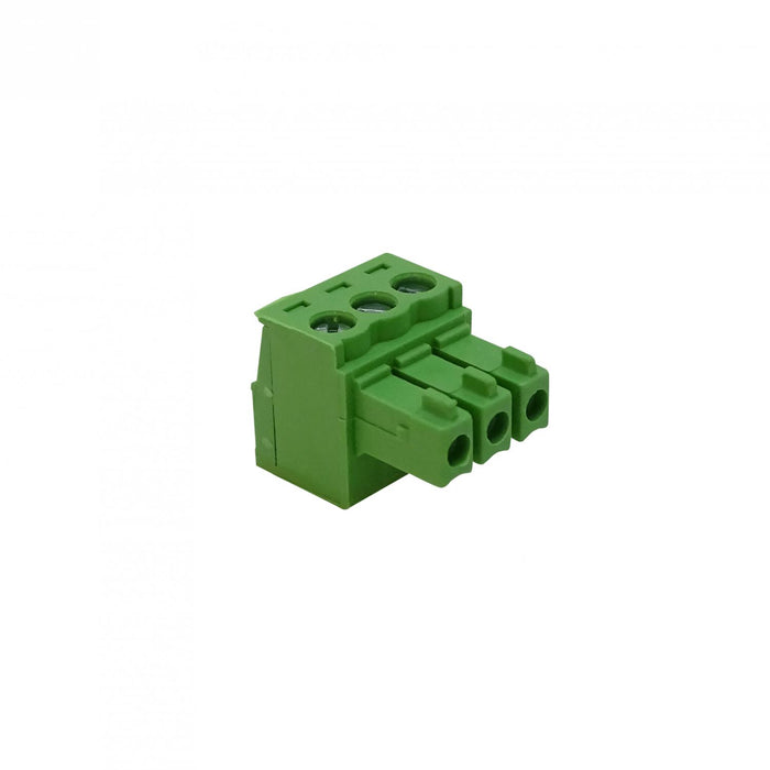 Regleta eléctrica verde con terminal de bloque de Clickbox