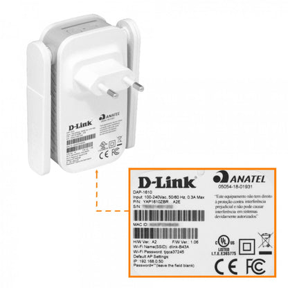 Repetidor WiFi D-LINK AC1200 5/2,4GHz Clickbox