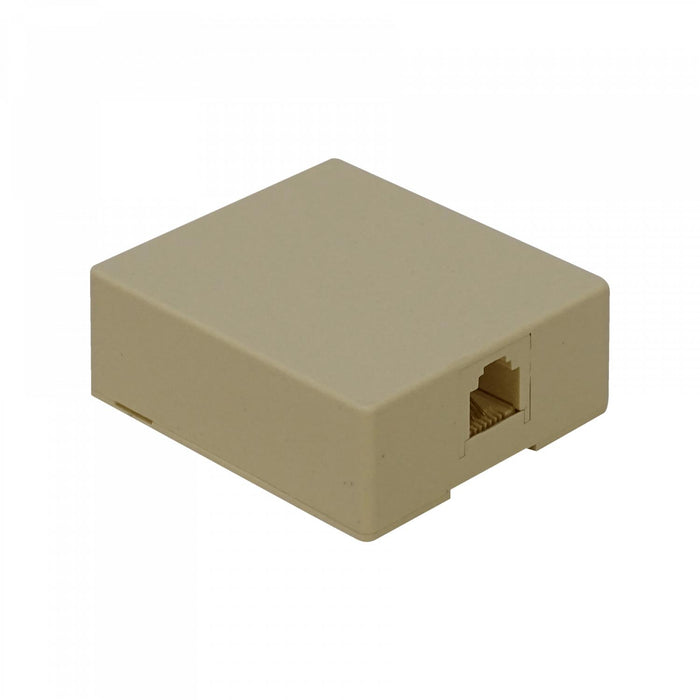 Roseta Telefónica RJ11/RJ14 6P4C Blanca Clickbox