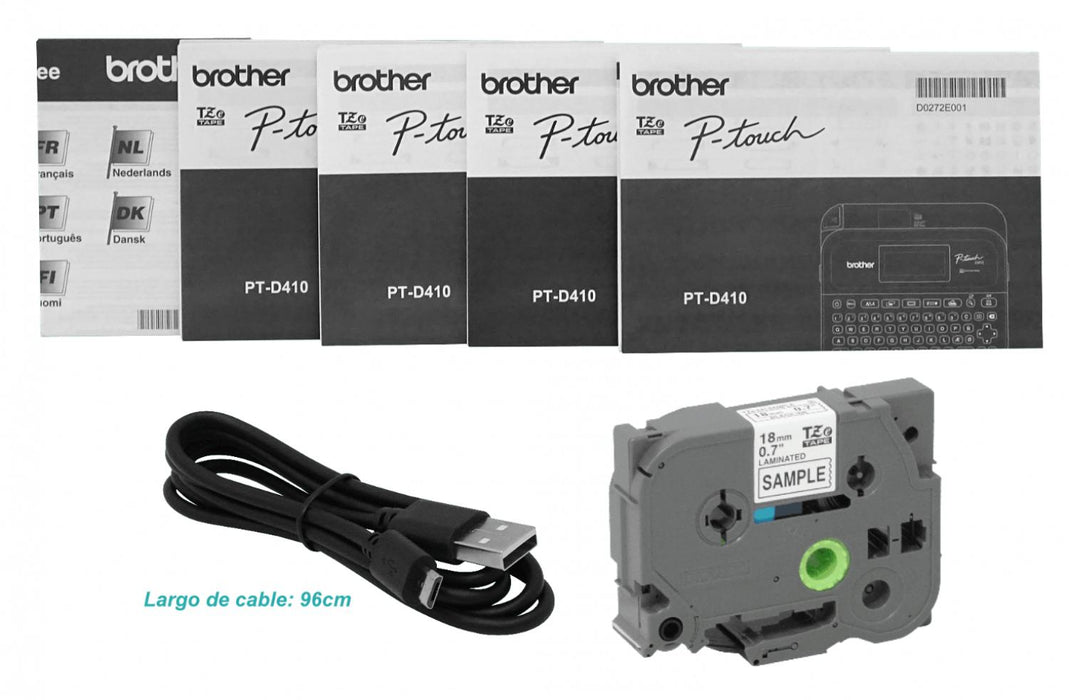 Rotuladora Brother QWERTY TZ3,5-18mm Clickbox