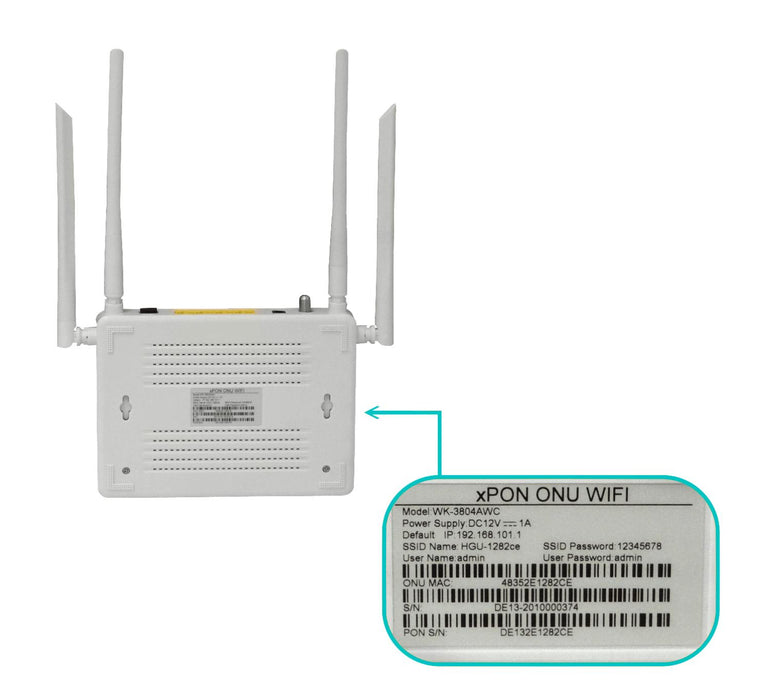 Router GPON CATV WiFi-AC 4-1000 1-F-H Clickbox
