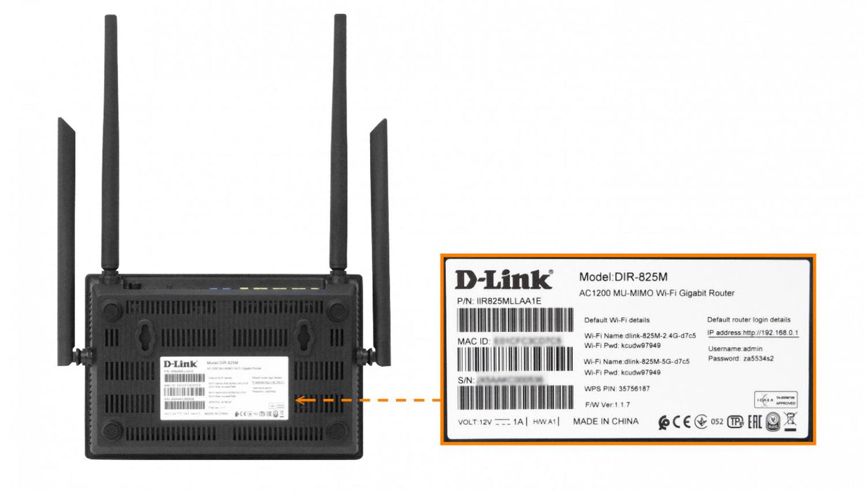 Router inalámbrico D-LINK Mesh AC1200 USB Clickbox