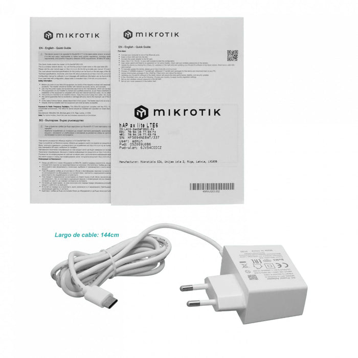 Router Inalámbrico LTE6 con WiFi6 2,4GHz Clickbox