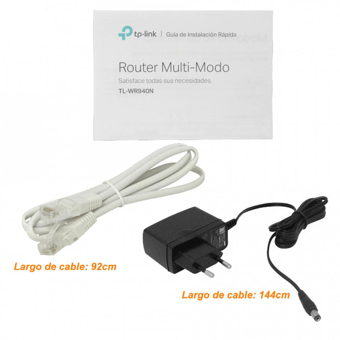Router inalámbrico TP-LINK 2,4GHz 450Mbps 3 Clickbox
