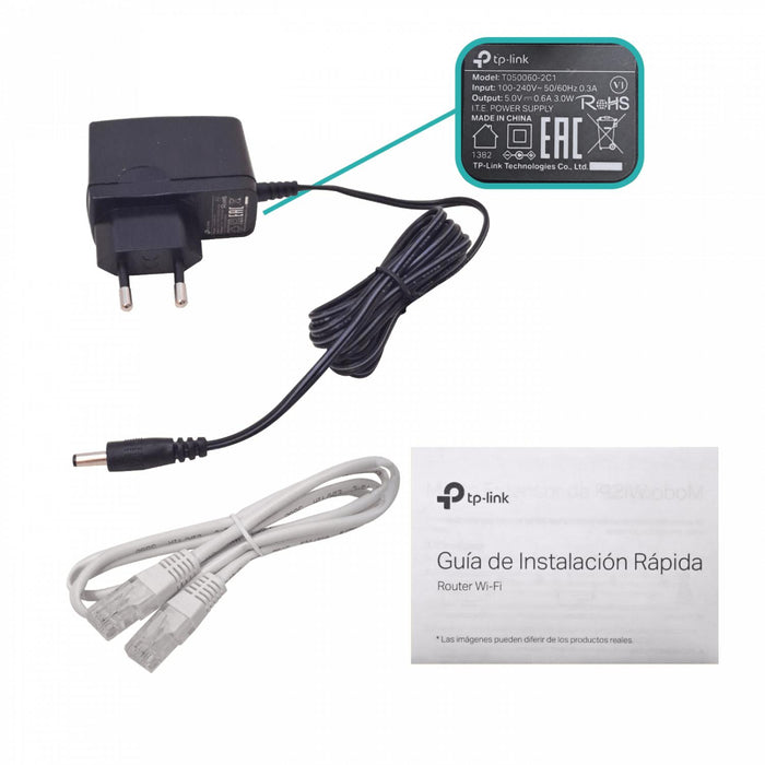 Router inalámbrico TP-LINK con 2 LAN, 300mbps, 2 Clickbox