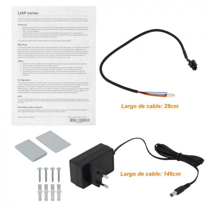 Router LTE Mikrotik con 2 miniPCIe, 3 SIM, GPS, Clickbox