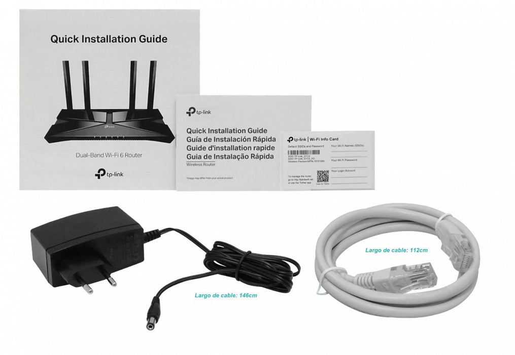 Router Wi-Fi 6 de doble banda AX3000 Clickbox