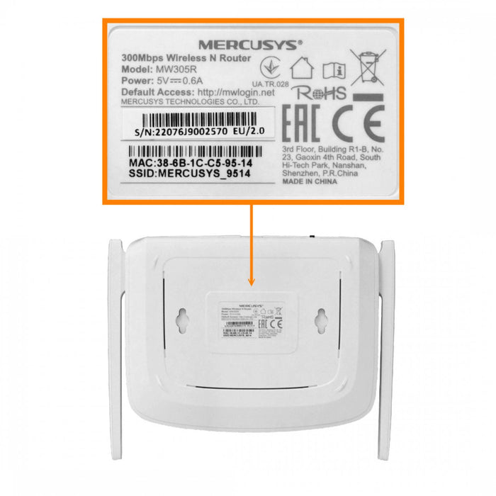 Router WiFi de 300mbps con 3 antenas fijas de Clickbox