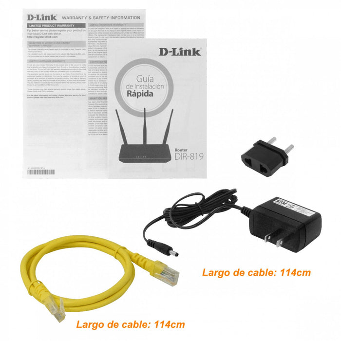Router WiFi D-LINK AC750 de doble banda Clickbox