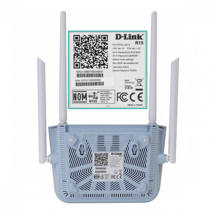 Router WiFi6 AX1500 D-LINK con 4 antenas y Clickbox