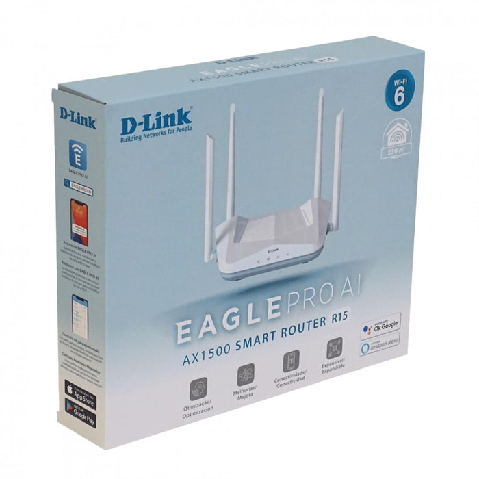 Router WiFi6 AX1500 D-LINK con 4 antenas y Clickbox