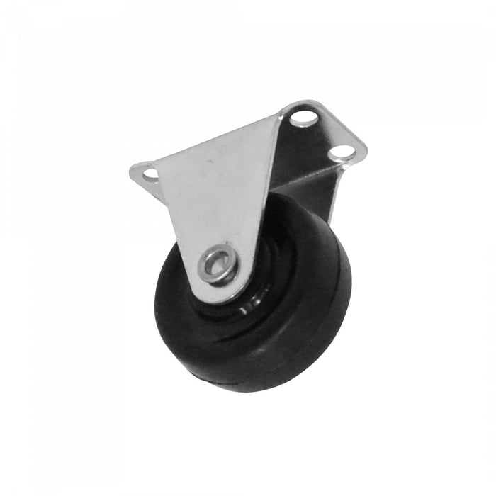 Rueda 1" Fija Negra Resistente 18Kg Clickbox