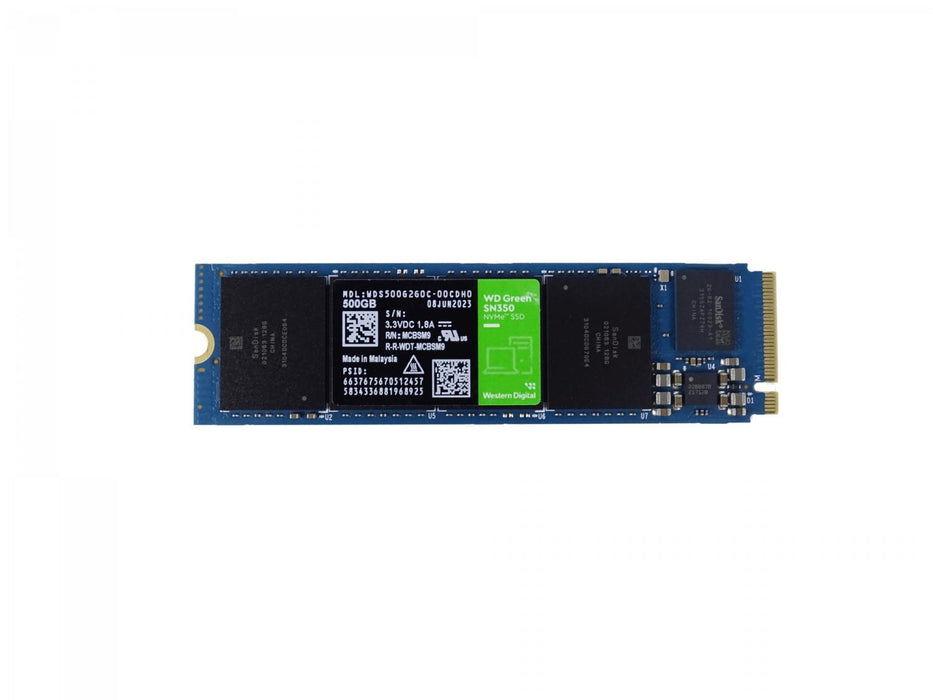 SSD NVMe M.2 500GB Western Digital 2400-900mb/s Clickbox