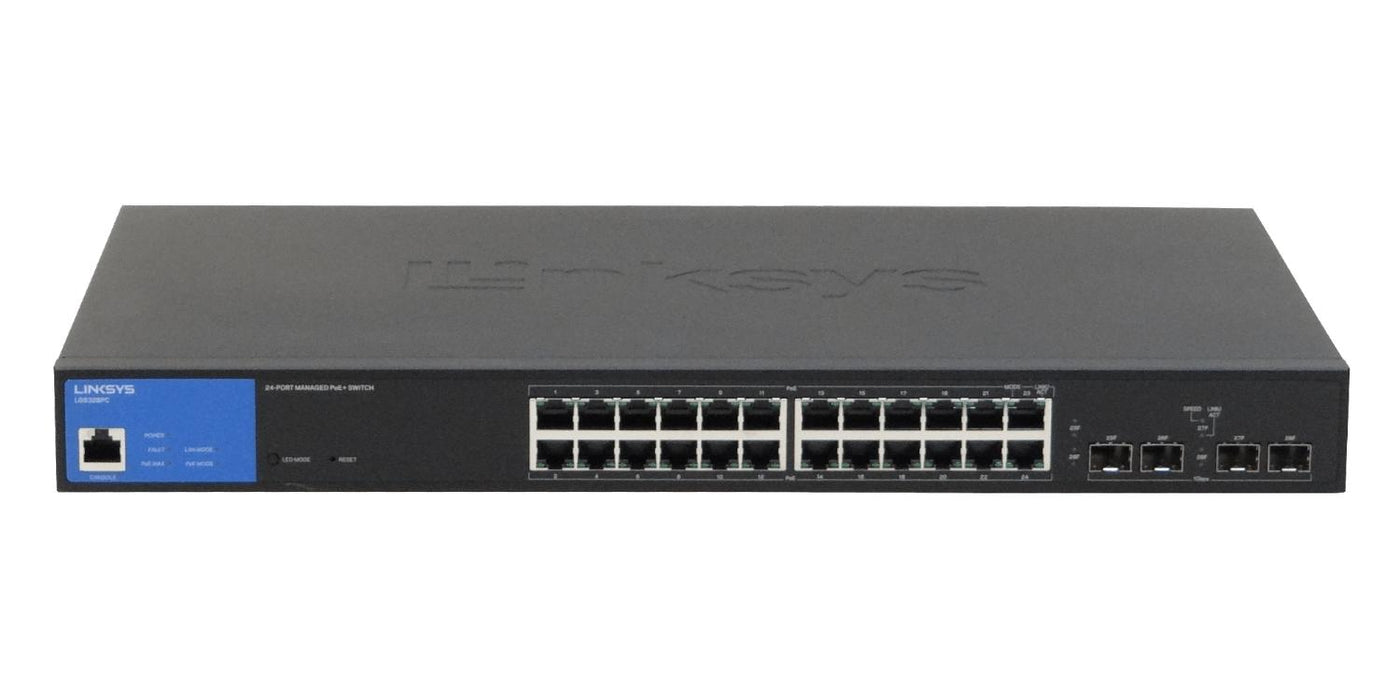 Switch administrable LINKSYS 24-1000-PoE+ 4-SFP Clickbox