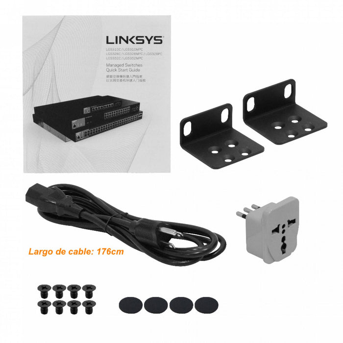 Switch administrable LINKSYS 24-1000-PoE-at Clickbox