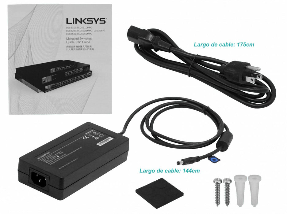 Switch administrable LINKSYS 8-1000-PoE+ 2-SFP Clickbox