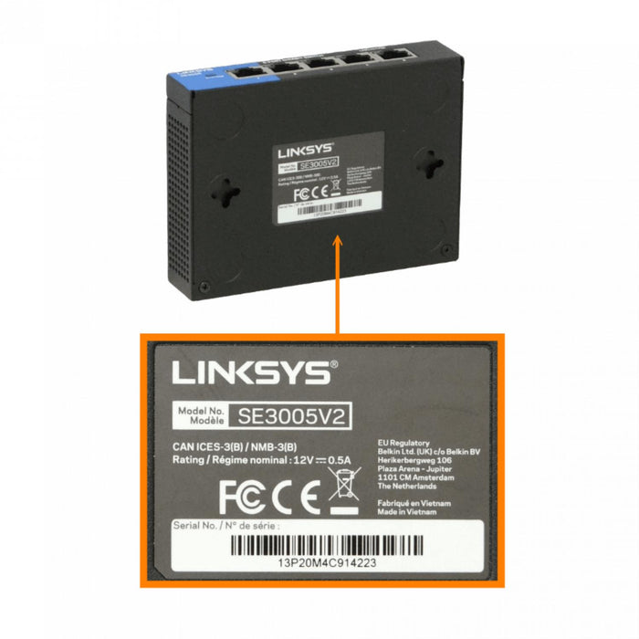 Switch Gigabit 5 Puertos No Administrable LINKSYS Clickbox