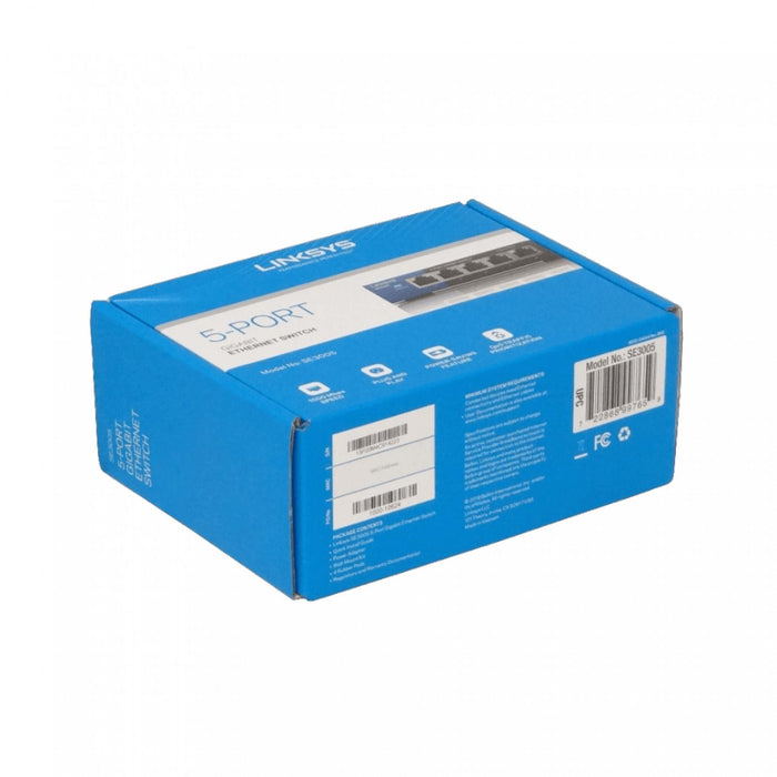 Switch Gigabit 5 Puertos No Administrable LINKSYS Clickbox