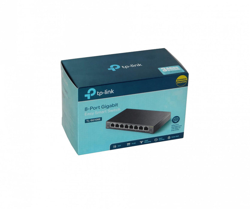 Switch Gigabit Ethernet de 8 puertos con Clickbox
