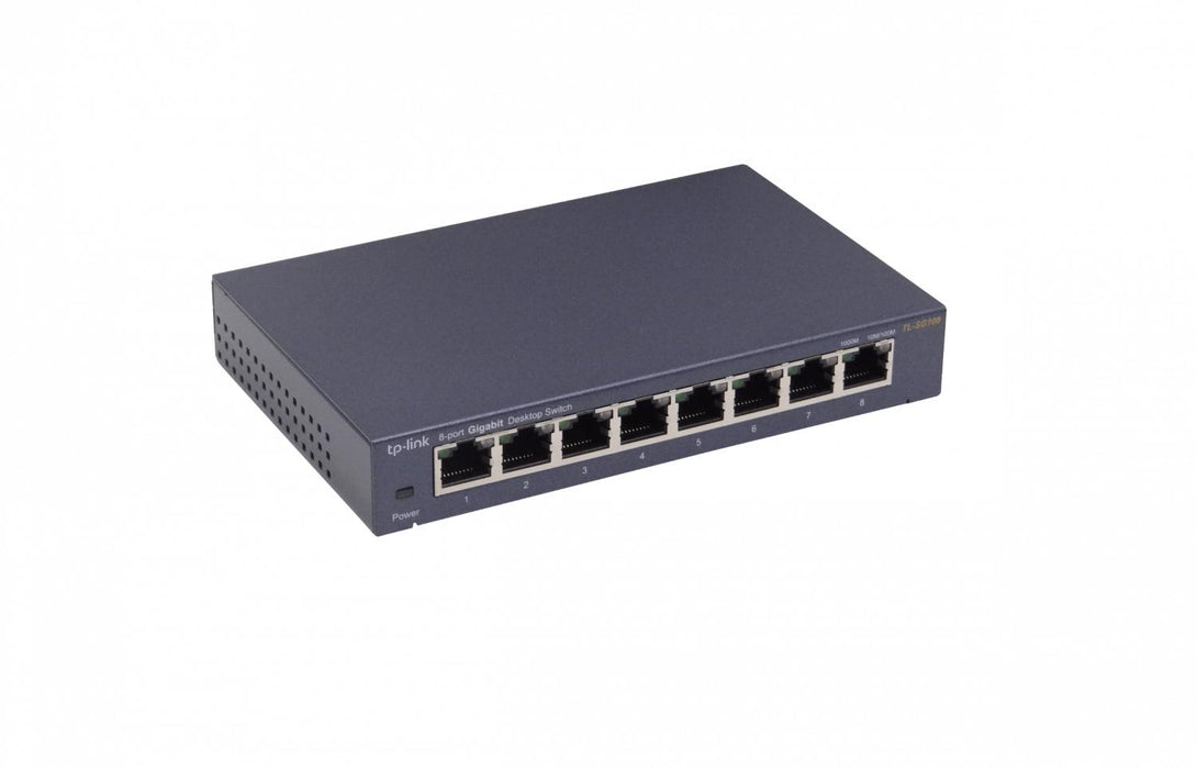 Switch Gigabit Ethernet Metálico 8 Puertos Clickbox