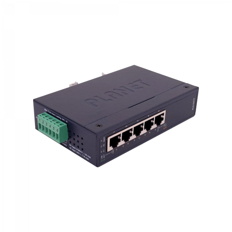 Switch Industrial PLANET 5-1000 IP30 Gigabit Clickbox