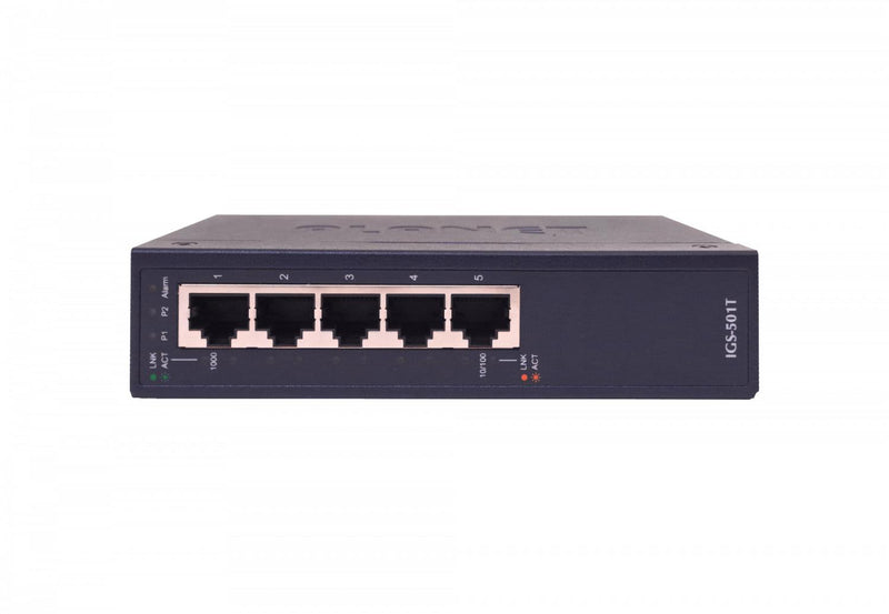 Switch Industrial PLANET 5-1000 IP30 Gigabit Clickbox