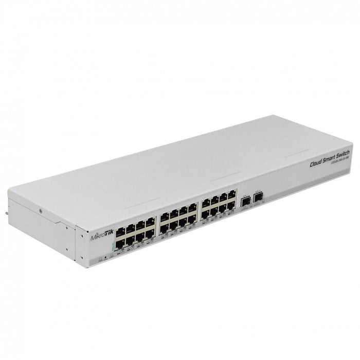 Switch MikroTik 24 puertos Gigabit con 2 puertos Clickbox