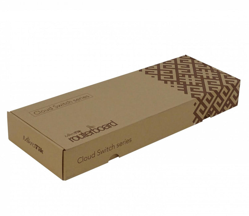 Switch MikroTik 24 puertos Gigabit con 2 puertos Clickbox