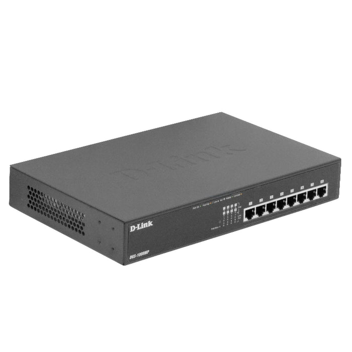 Switch PoE 8 puertos 1000 Mbps D-LINK 140W total Clickbox