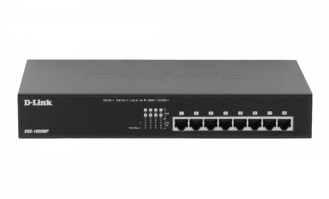 Switch PoE 8 puertos 1000 Mbps D-LINK 140W total Clickbox