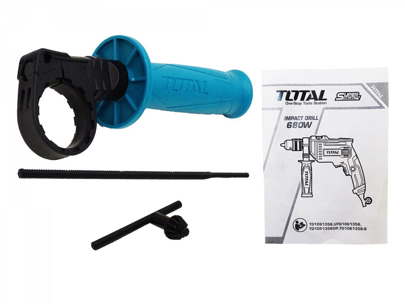 Taladro de impacto TOTAL 680W 240VAC 3000RPM Clickbox
