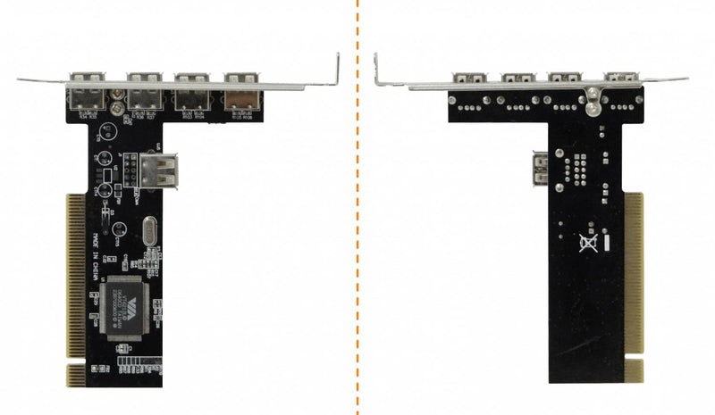 Tarjeta PCI 5 Puertos USB 2.0 con Chipset Clickbox