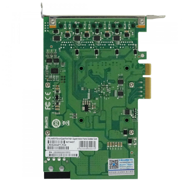 Tarjeta PCIe PoE Frame Grabber 4G Clickbox