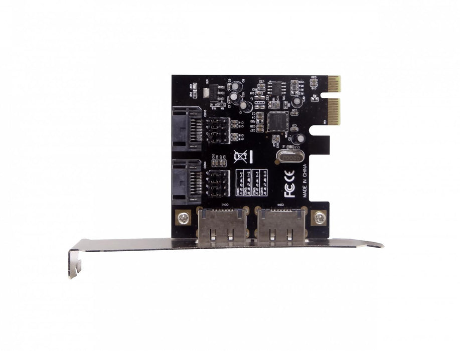 Tarjeta PCIe-x1 2-SATA3.0 2-eSATA3.0 ASM1061 Clickbox