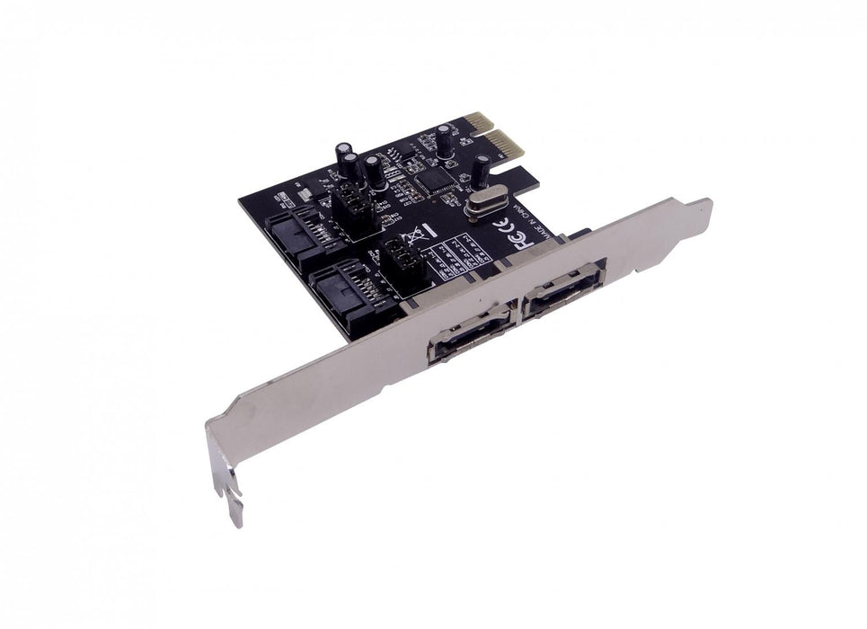 Tarjeta PCIe-x1 2-SATA3.0 2-eSATA3.0 ASM1061 Clickbox