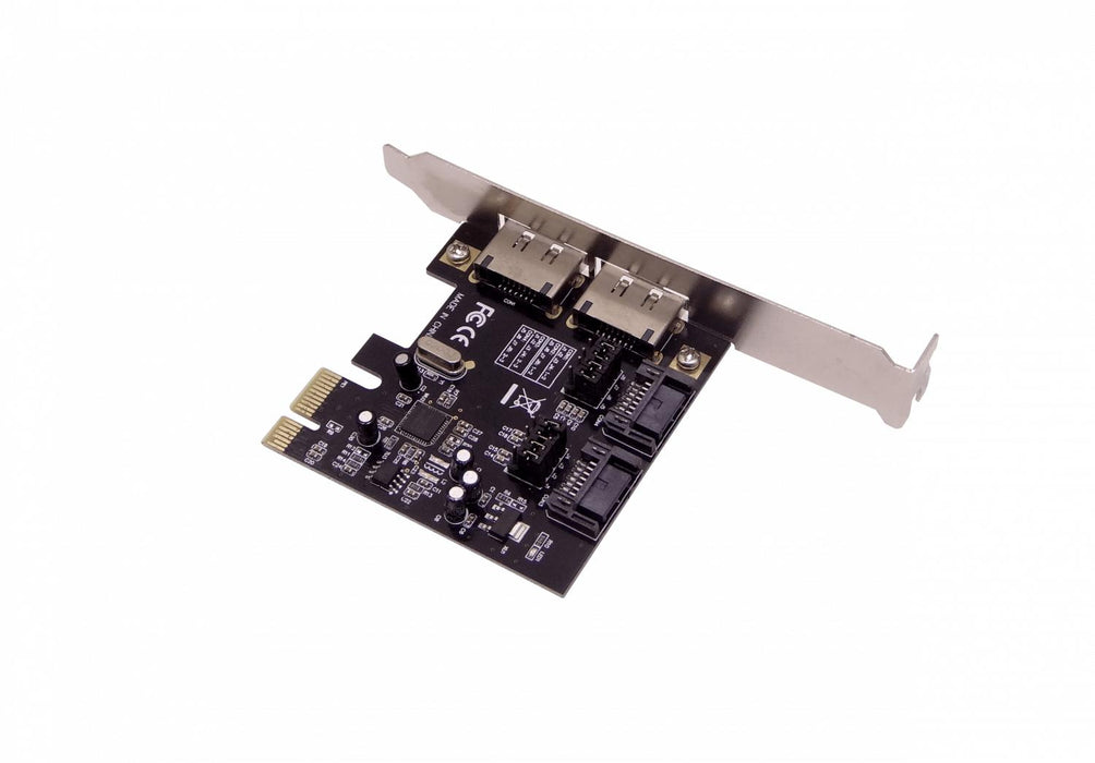 Tarjeta PCIe-x1 2-SATA3.0 2-eSATA3.0 ASM1061 Clickbox