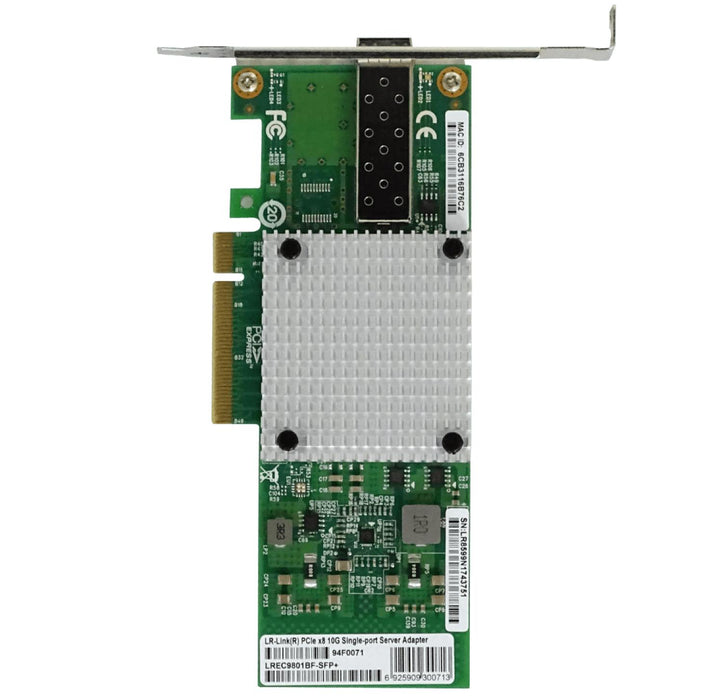 Tarjeta de red 10G PCIe-x8 con 1 puerto SFP+ para Clickbox