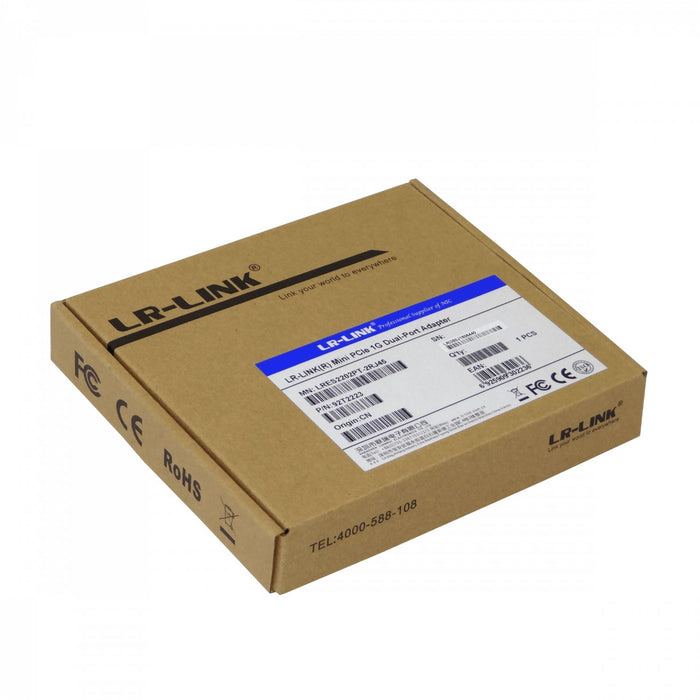 Tarjeta de Red Dual LRES2202PT MiniPCIe 2-1000 1G Clickbox