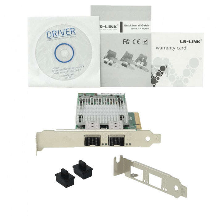 Tarjeta de red PCIe-x8 2-SFP+10G LREC9812AF Clickbox