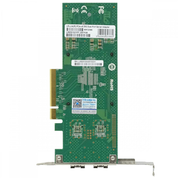 Tarjeta de red PCIe-x8 2-SFP28 25G NIC LRES1021PF Clickbox