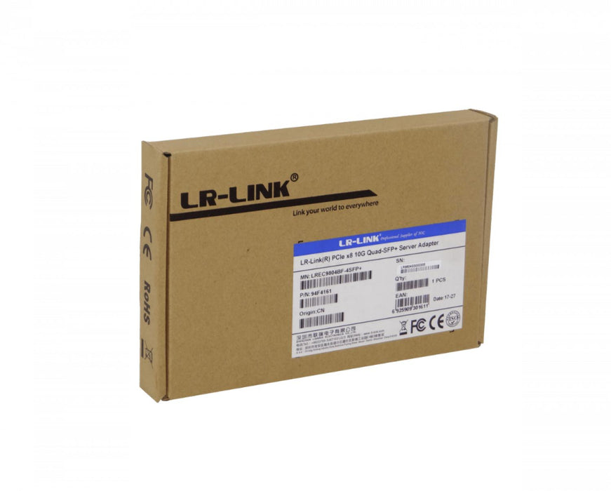 Tarjeta de red PCIe-x8 4-SFP+10G LREC9804BF para Clickbox